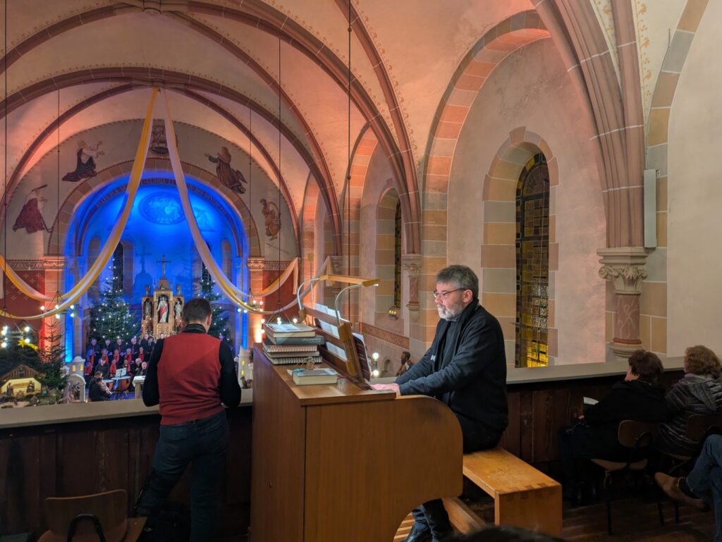 Bernhard Blitsch an der Orgel