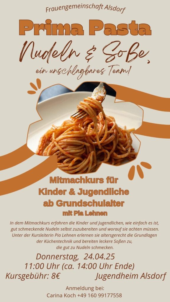 Mitmachkurs Prima Pasta